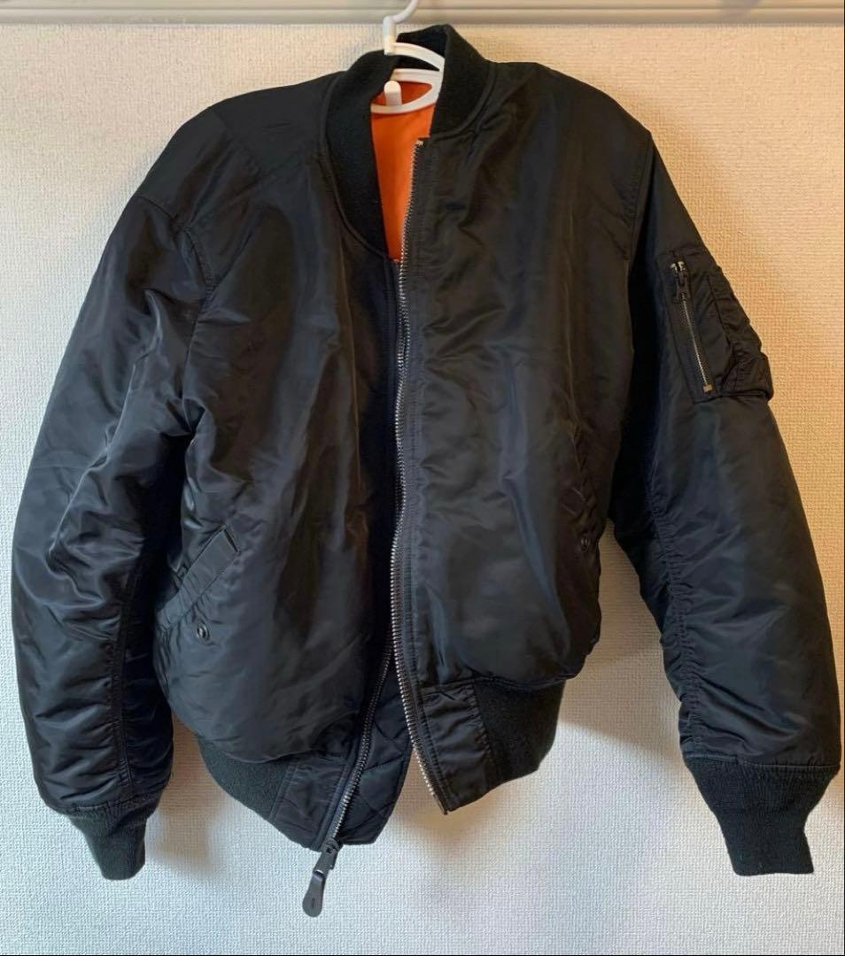 ALPHA ブラック MA-1 フライトジャケット Ｍサイズ