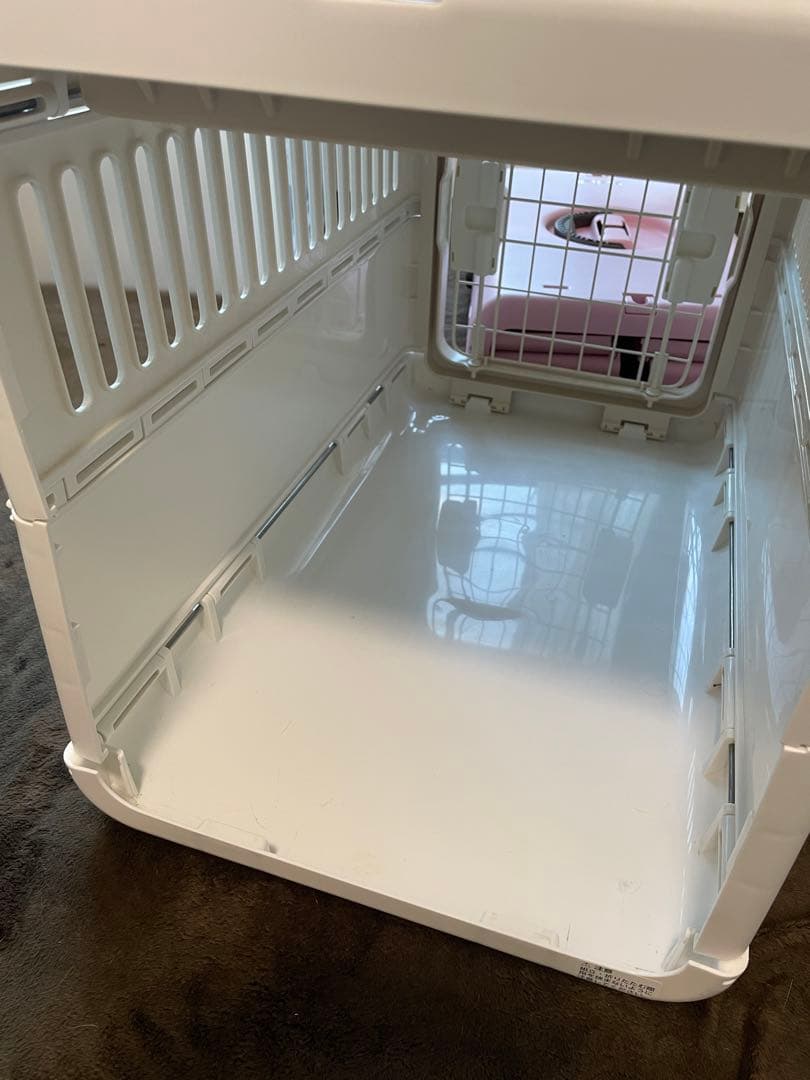 Richell ペットキャリー 2個セット ホワイト・ピンク