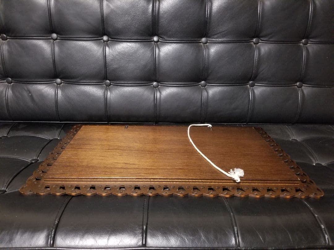 希少　廃盤　パリの雑貨屋　フレンチ　ウォールミラー　ウッド　透かし彫り　壁掛け鏡