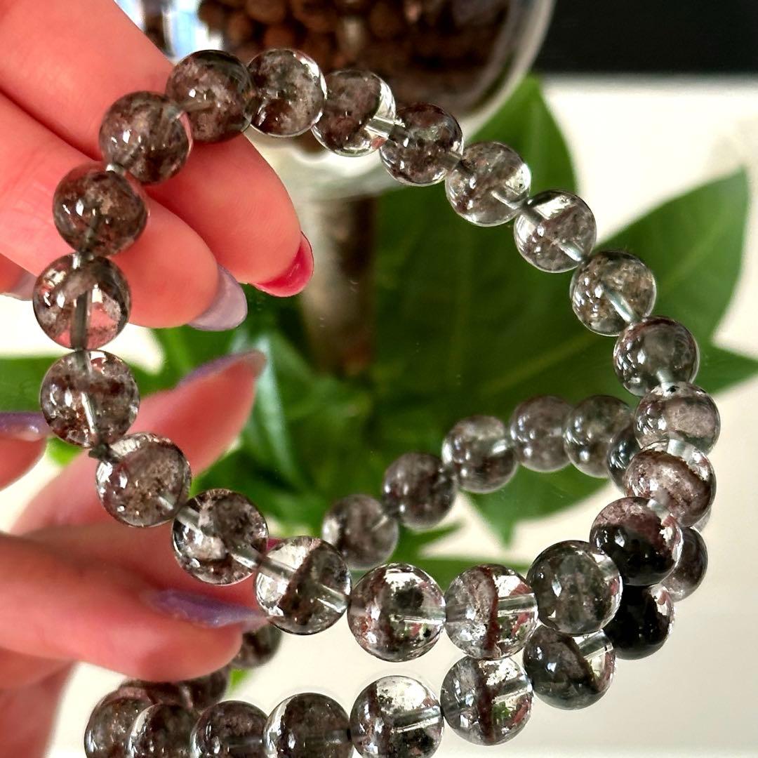 【激レア】【高品質】ガーデンクォーツ 庭園水晶 ブレスレット 金運 財運 UP