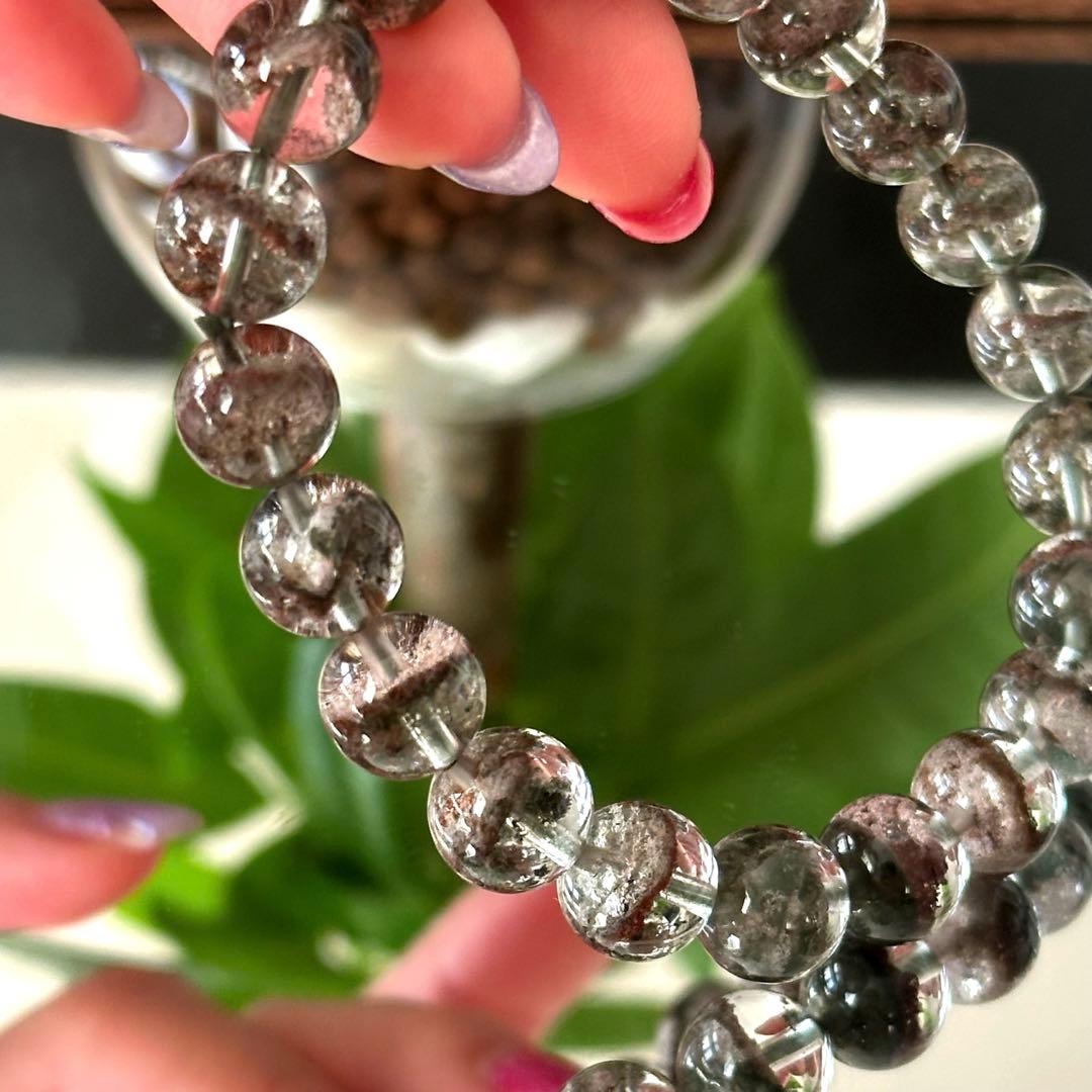 【激レア】【高品質】ガーデンクォーツ 庭園水晶 ブレスレット 金運 財運 UP