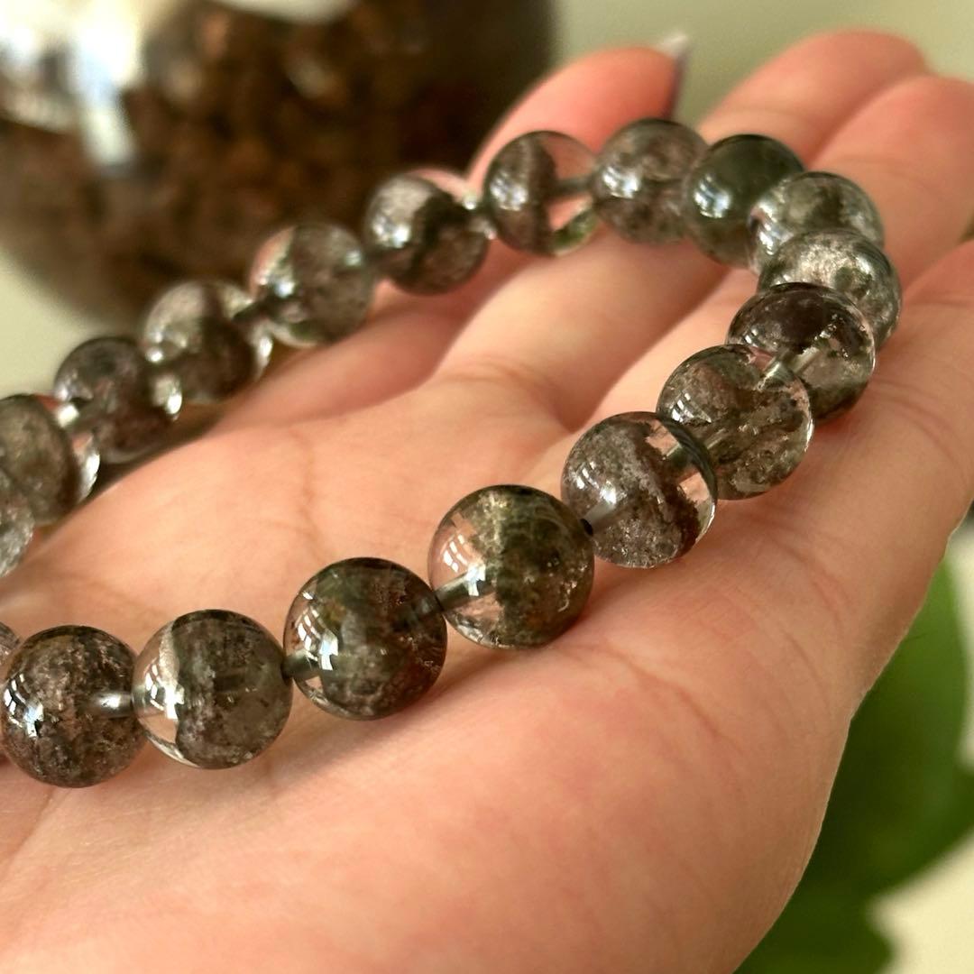 【激レア】【高品質】ガーデンクォーツ 庭園水晶 ブレスレット 金運 財運 UP