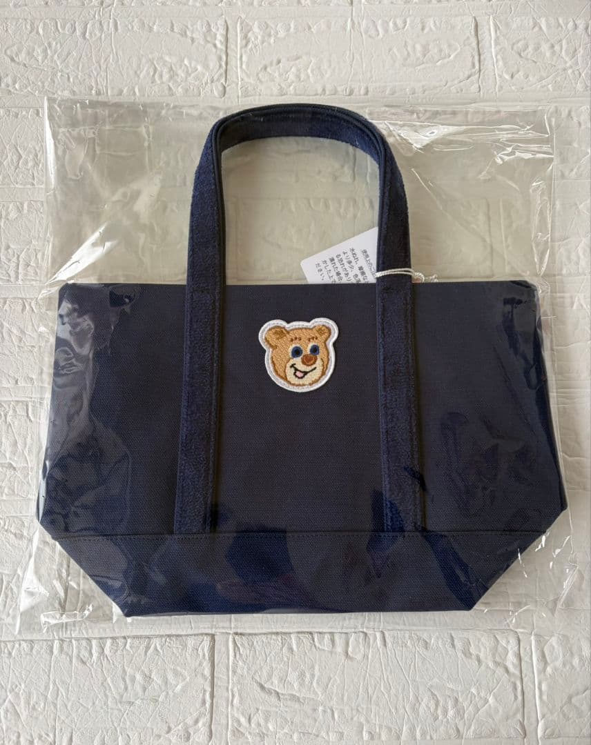 【未開封】フェイラー　オールドテディ ワッペントートバッグ ネイビー 小