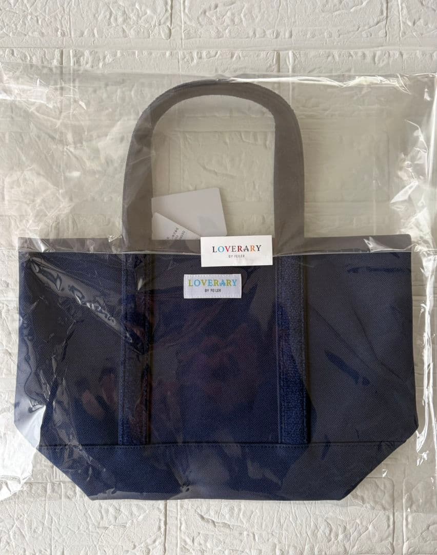 【未開封】フェイラー　オールドテディ ワッペントートバッグ ネイビー 小