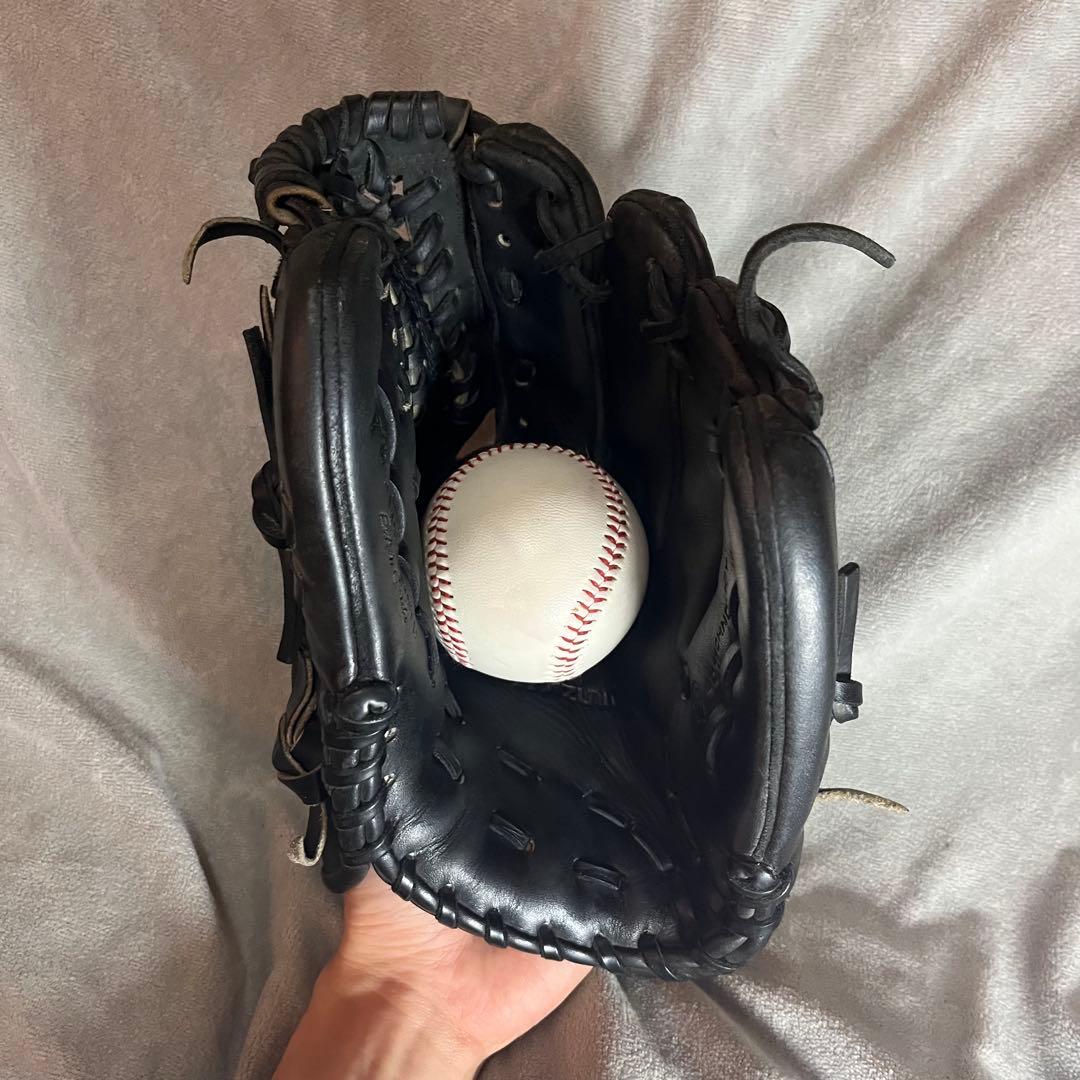 ミズノプロ　硬式内野手用グローブ　Mマーク　旧タグラベル