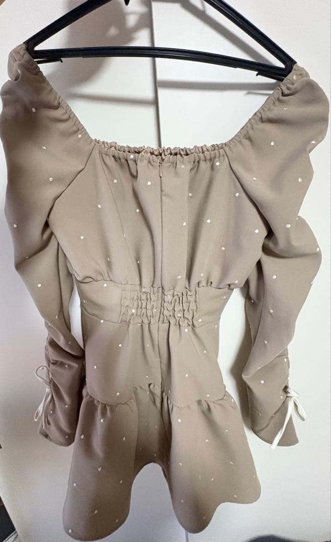 Darich ダーリッチ スクエアネックギャザーミニワンピース FLサイズ