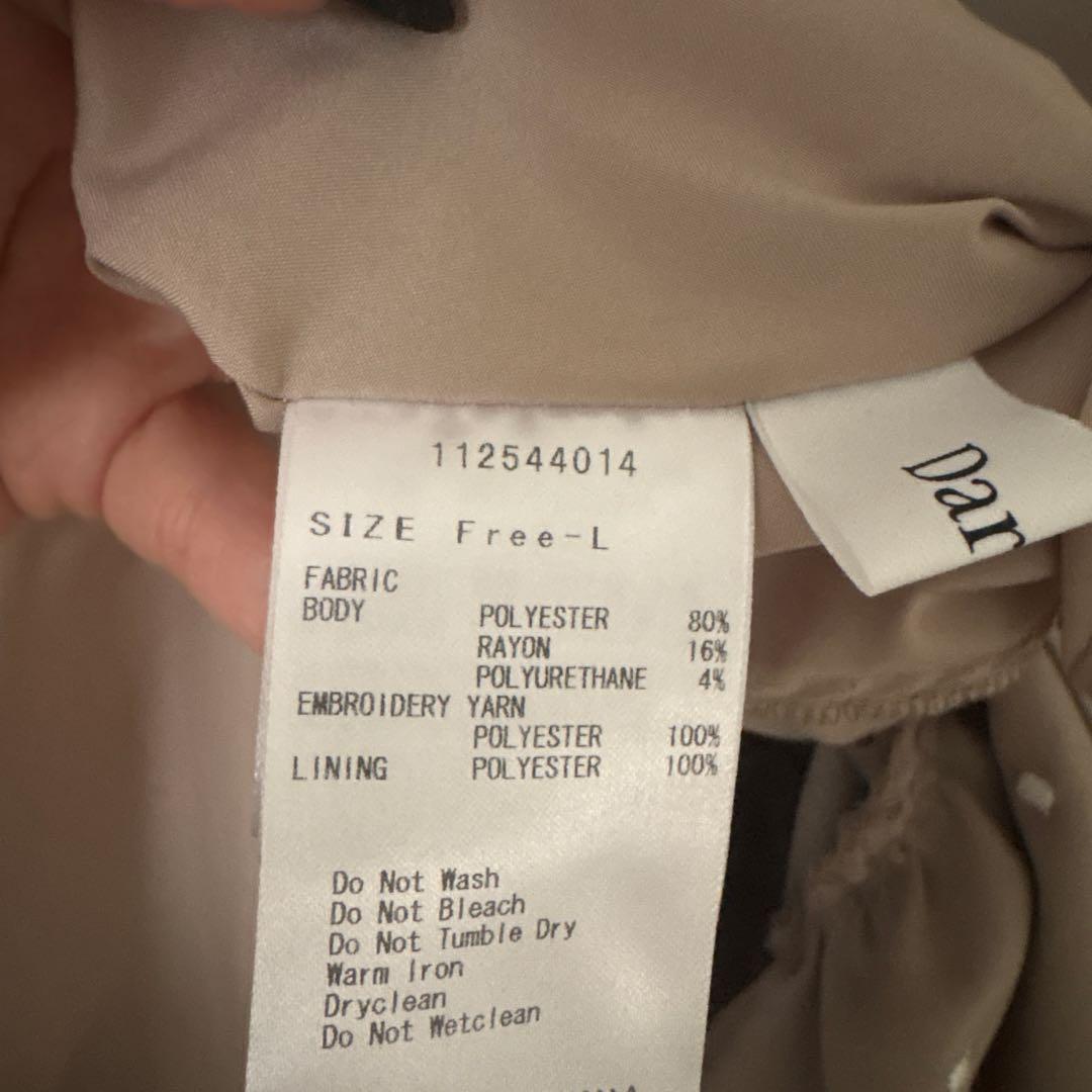 Darich ダーリッチ スクエアネックギャザーミニワンピース FLサイズ