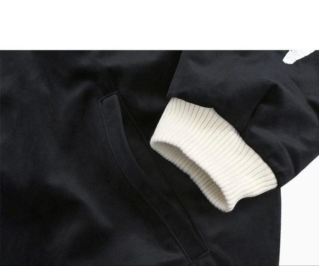 HOUSTON スカジャンメンズ アラスカ ベルベティーン スーベニア