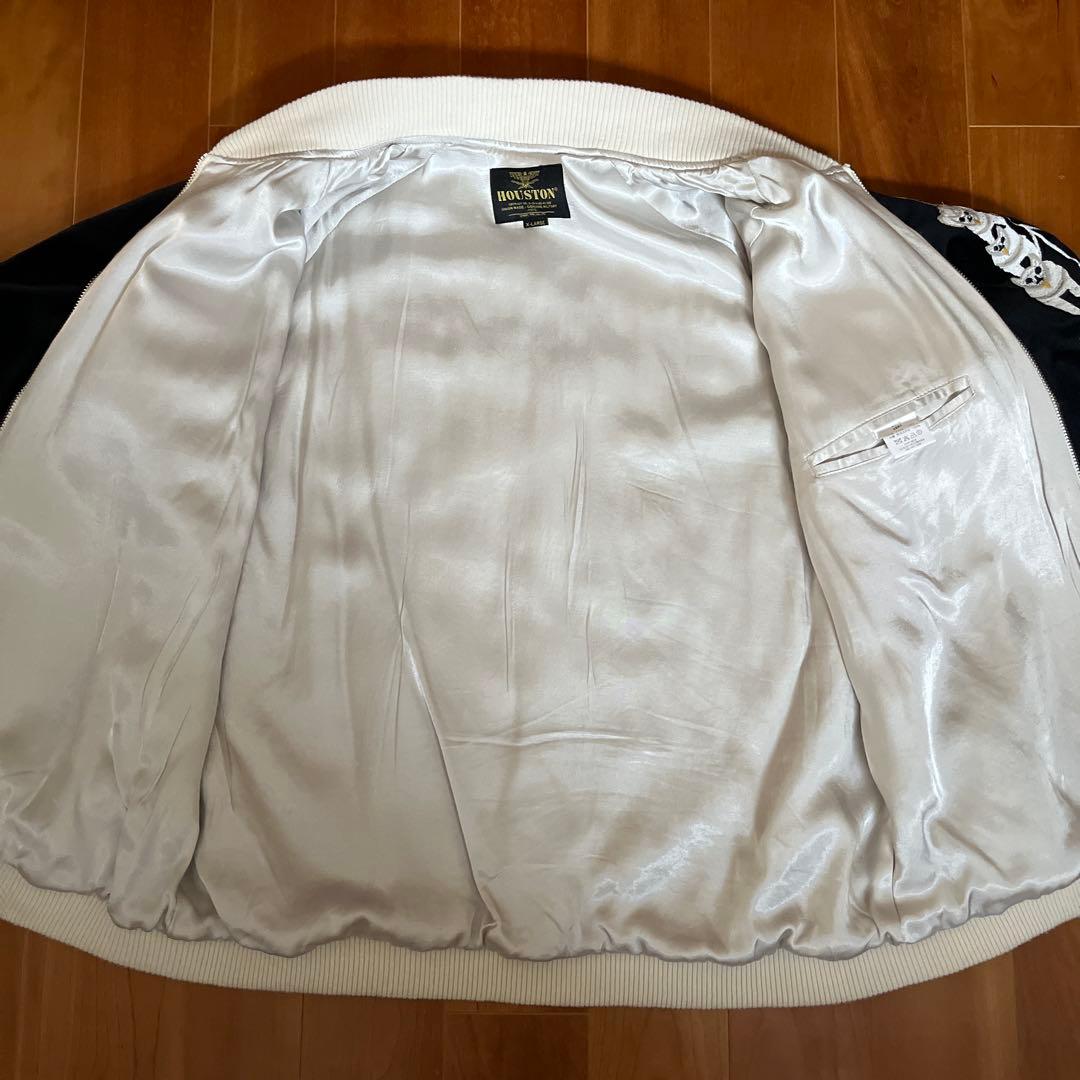 HOUSTON スカジャンメンズ アラスカ ベルベティーン スーベニア