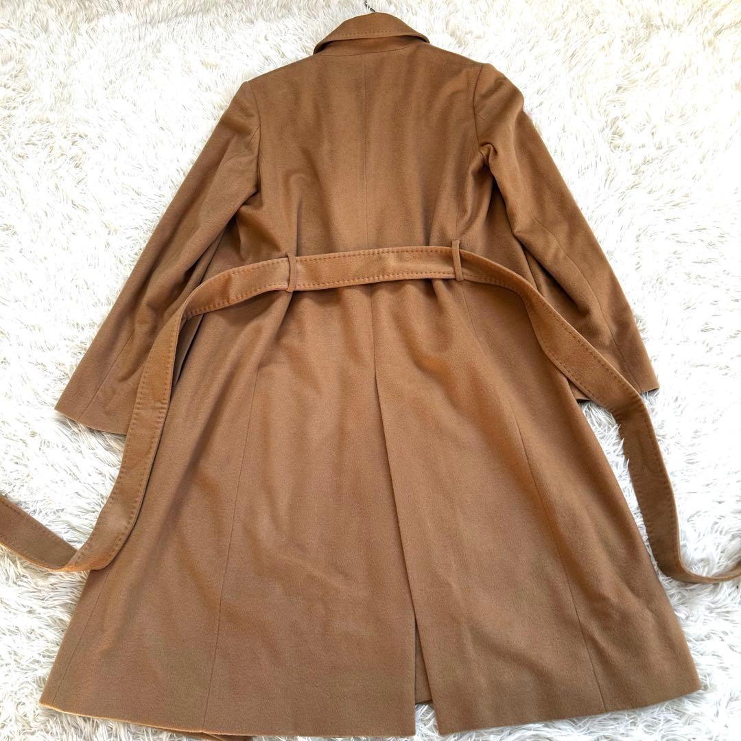 極美品✨ユナイテッドアローズ カシミヤ100% ベルテッドコート キャメル　L