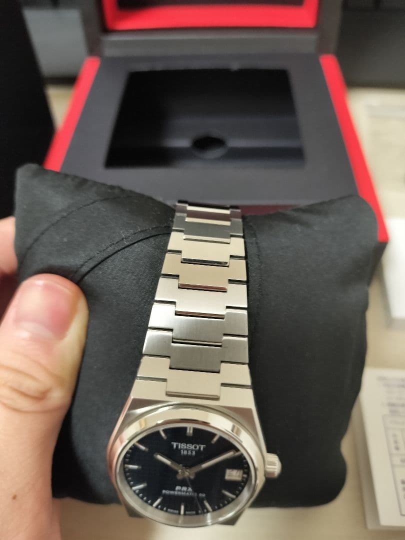 【美品】TISSOT PRX 35mm 自動巻き 機械式 ブルー 時計