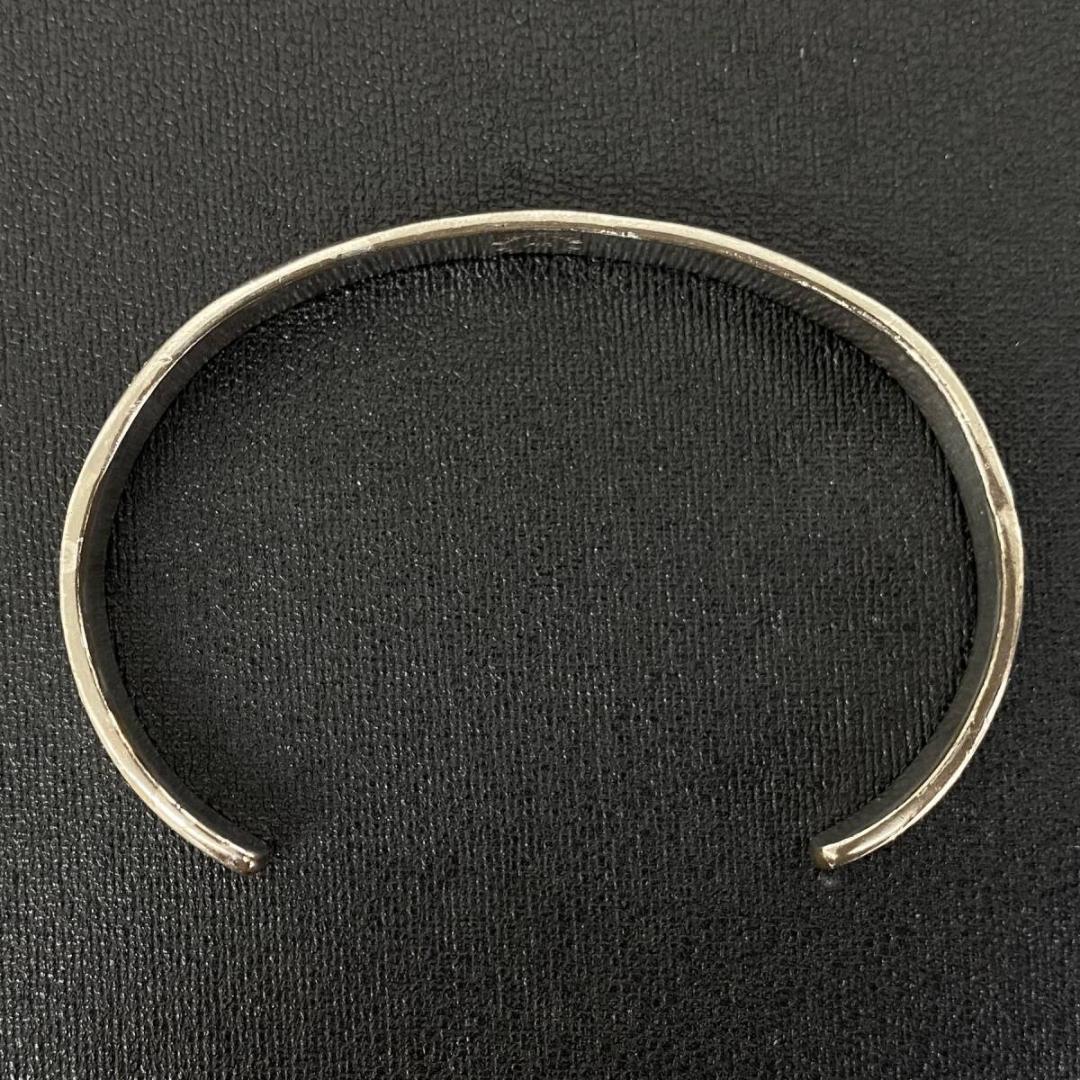 NAVAJO Bruce Morgan 14K シルバー スタンプワークバングル