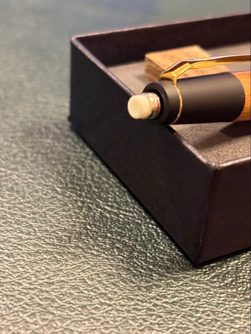 野原工芸 槐（エンジュ） シャープペンシル 付属品完備 ゴールド