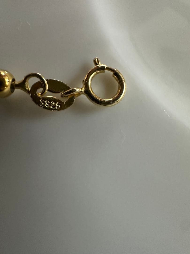 S*n様 純天然冰種ジェダイト本翡翠ビーズブレスレット 、18 k金製ゴールビー