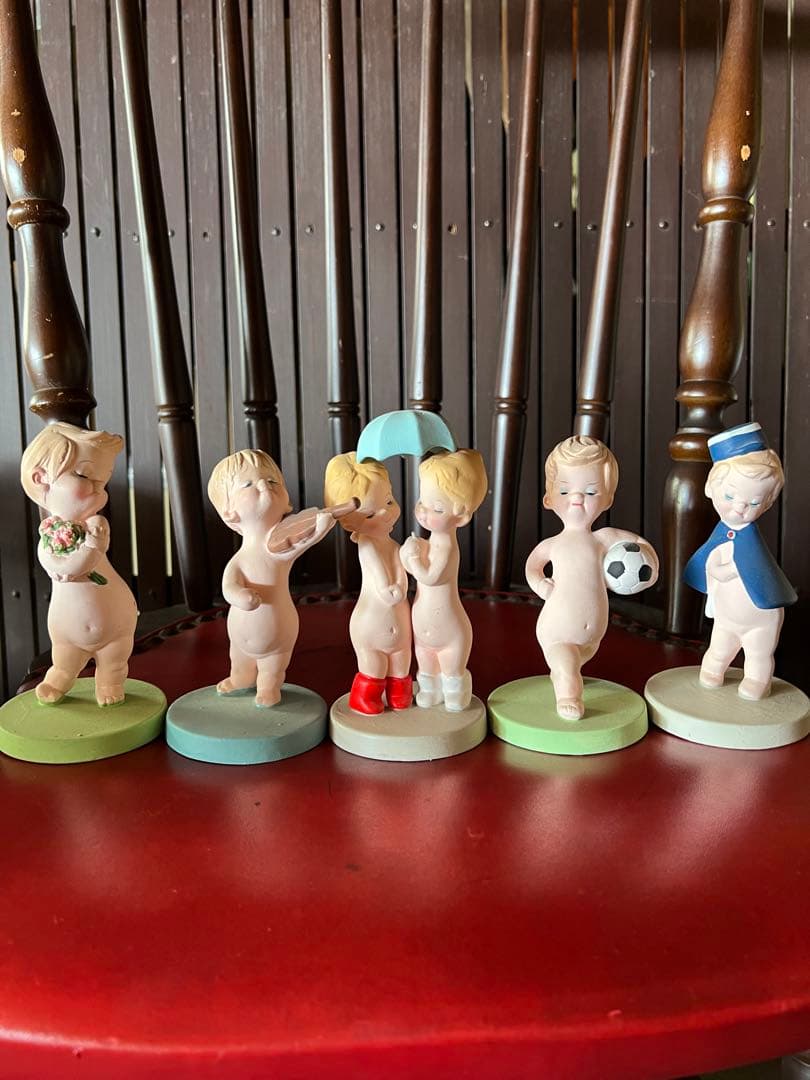 非売品★ 高島屋 タカシマヤ ローズちゃん5体昭和 レトロ 置き物 飾り