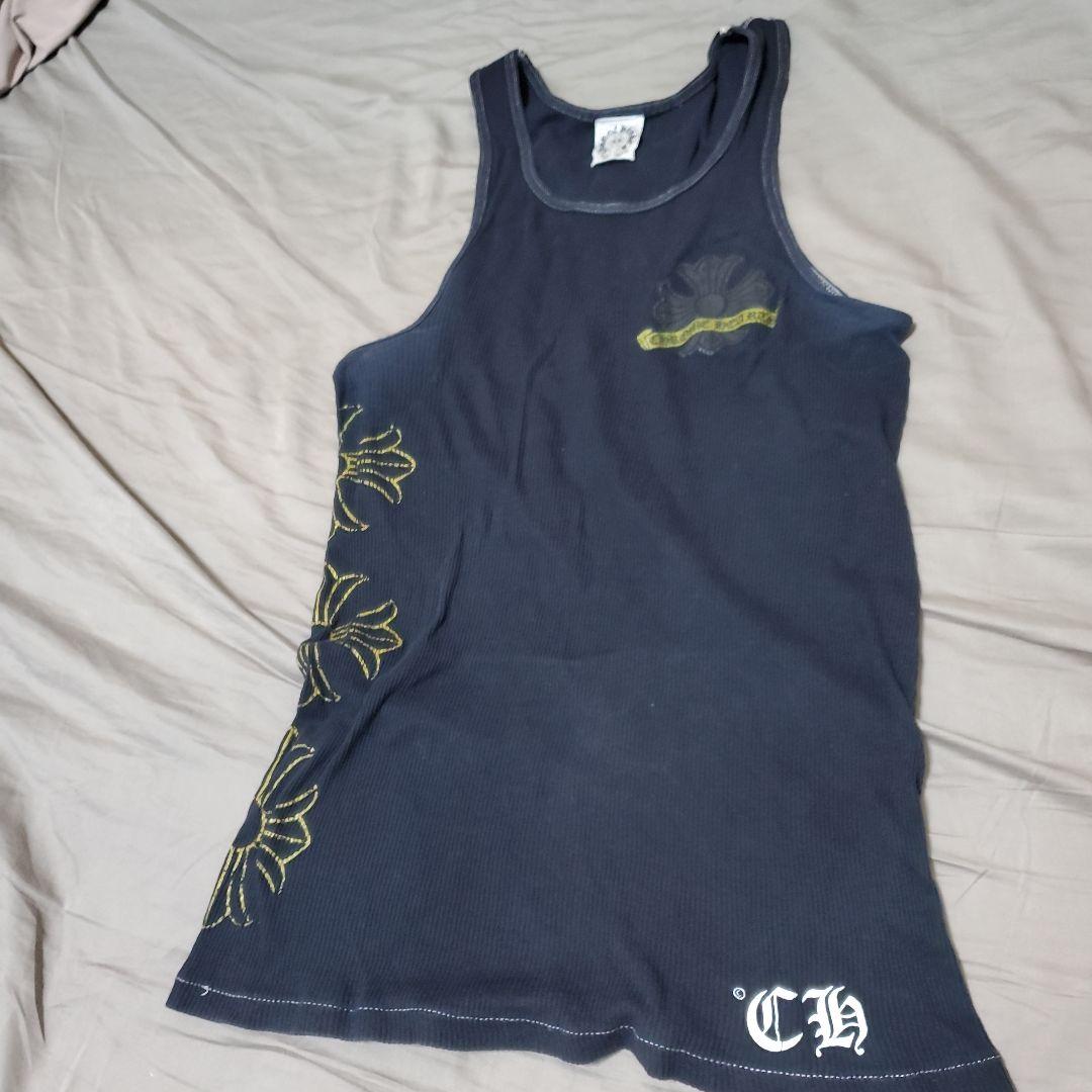 Chrome Hearts ブラック　ゴールドCHプラス　タンクトップ メンズM