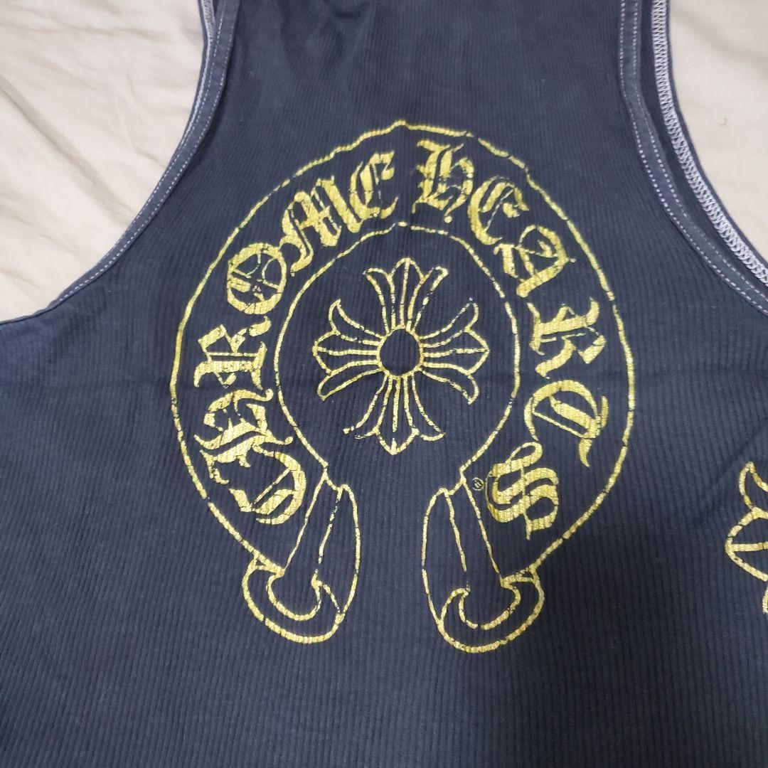 Chrome Hearts ブラック　ゴールドCHプラス　タンクトップ メンズM