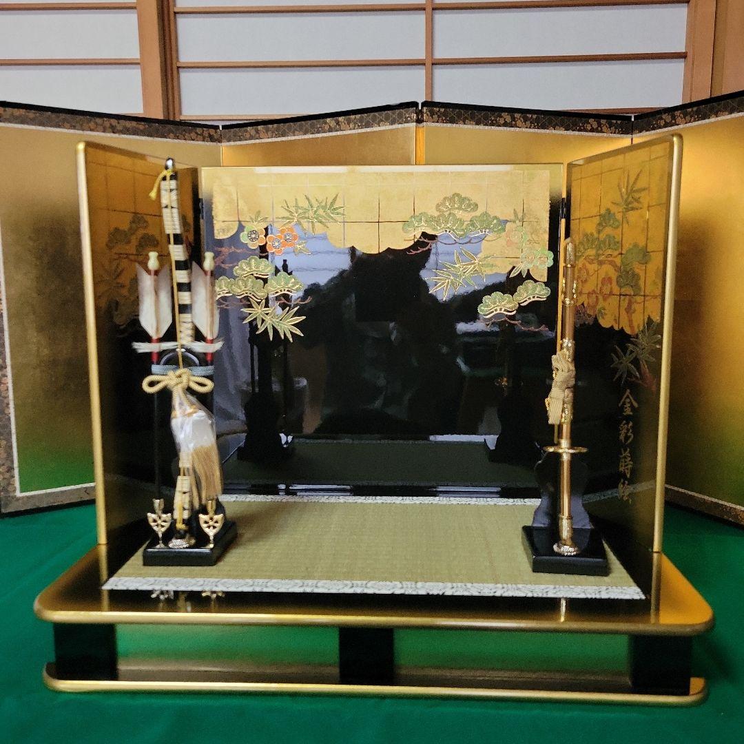 五月人形　K503　金箔と松竹梅　O