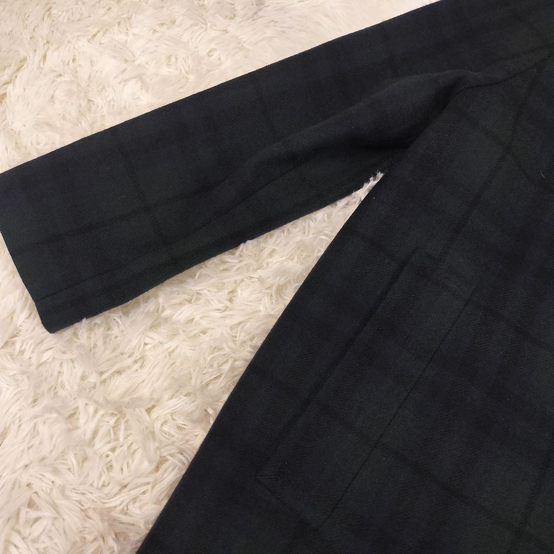KEITH キース チェック柄コート ウール100% 上品クラシック 38