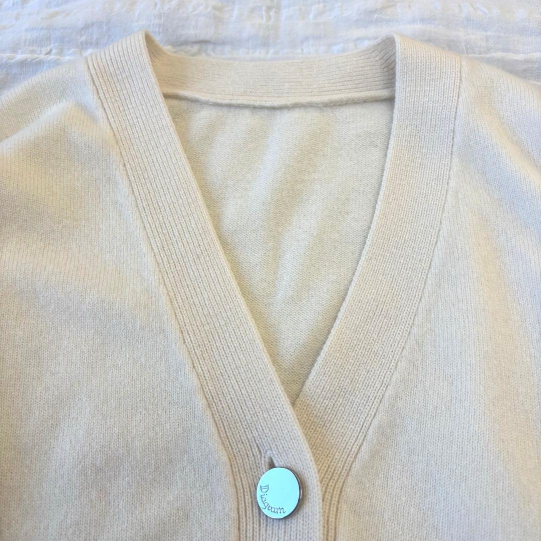 美品✨24AW diagram クーマラムニット カーディガン 定価3万