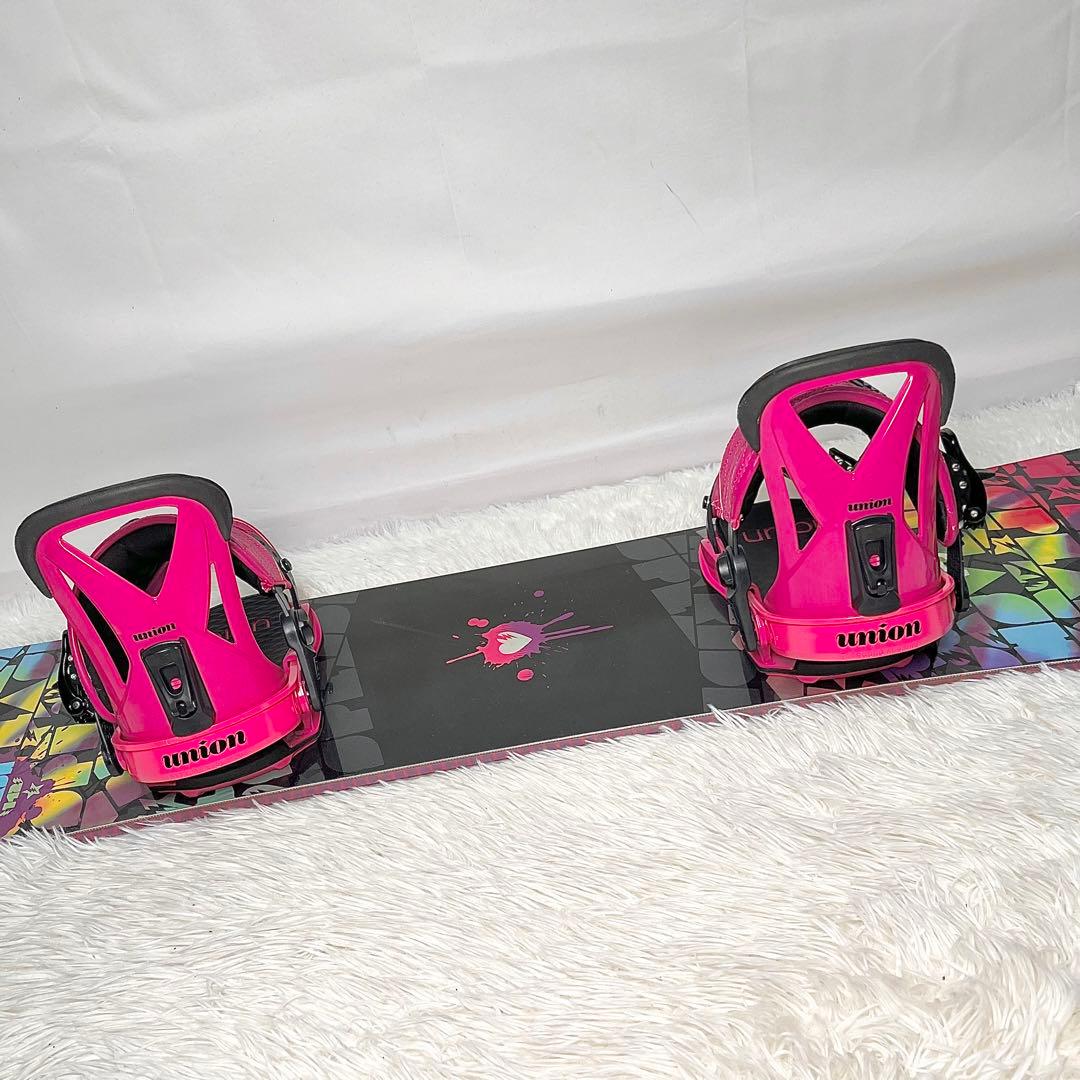【美品】RIDE スプラッシュ スノーボード UNIONビンディング 142cm
