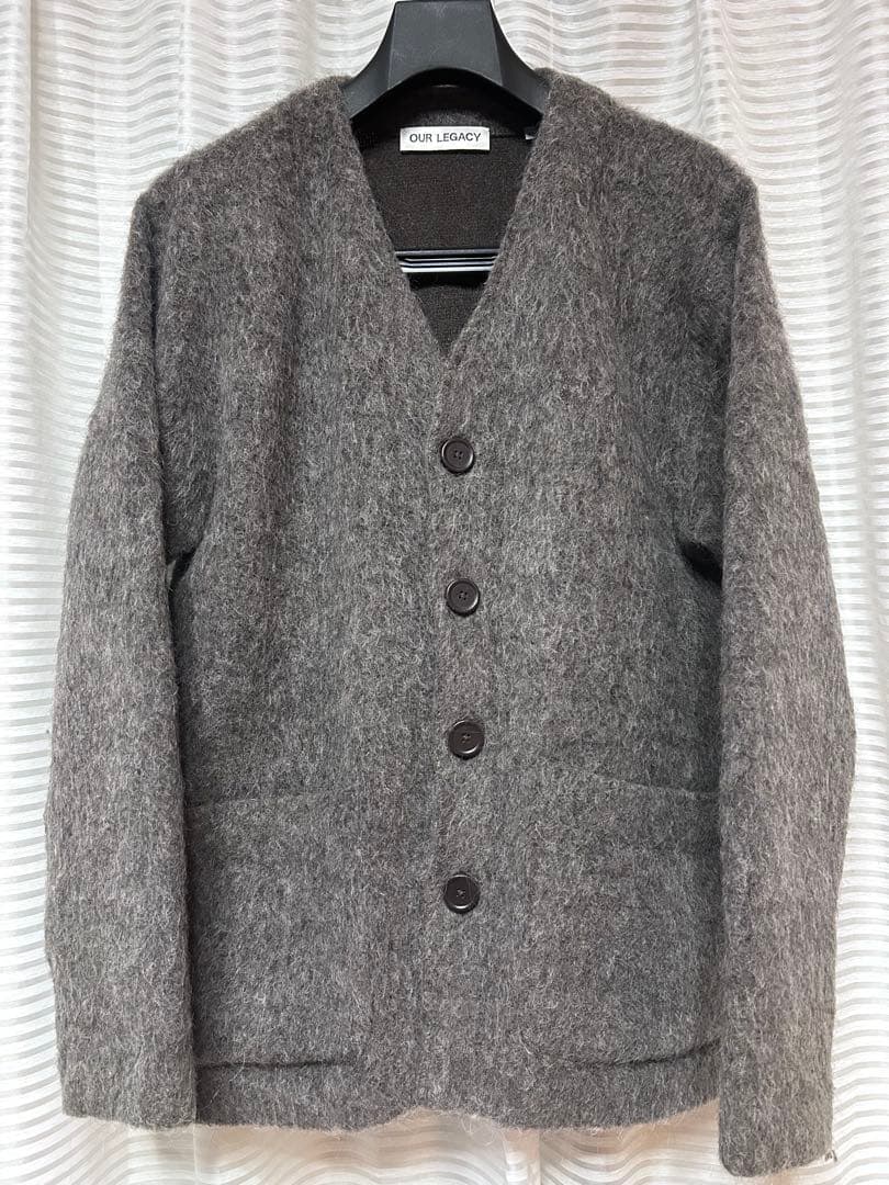 OUR LEGACY モヘアカーディガン48 ブラウン