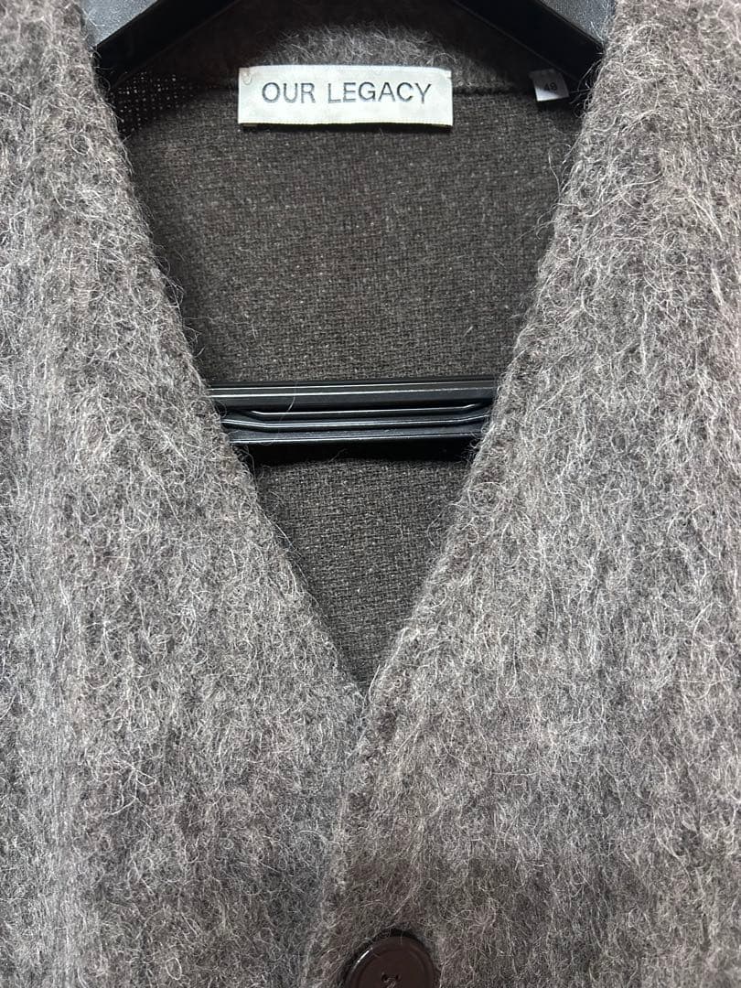 OUR LEGACY モヘアカーディガン48 ブラウン