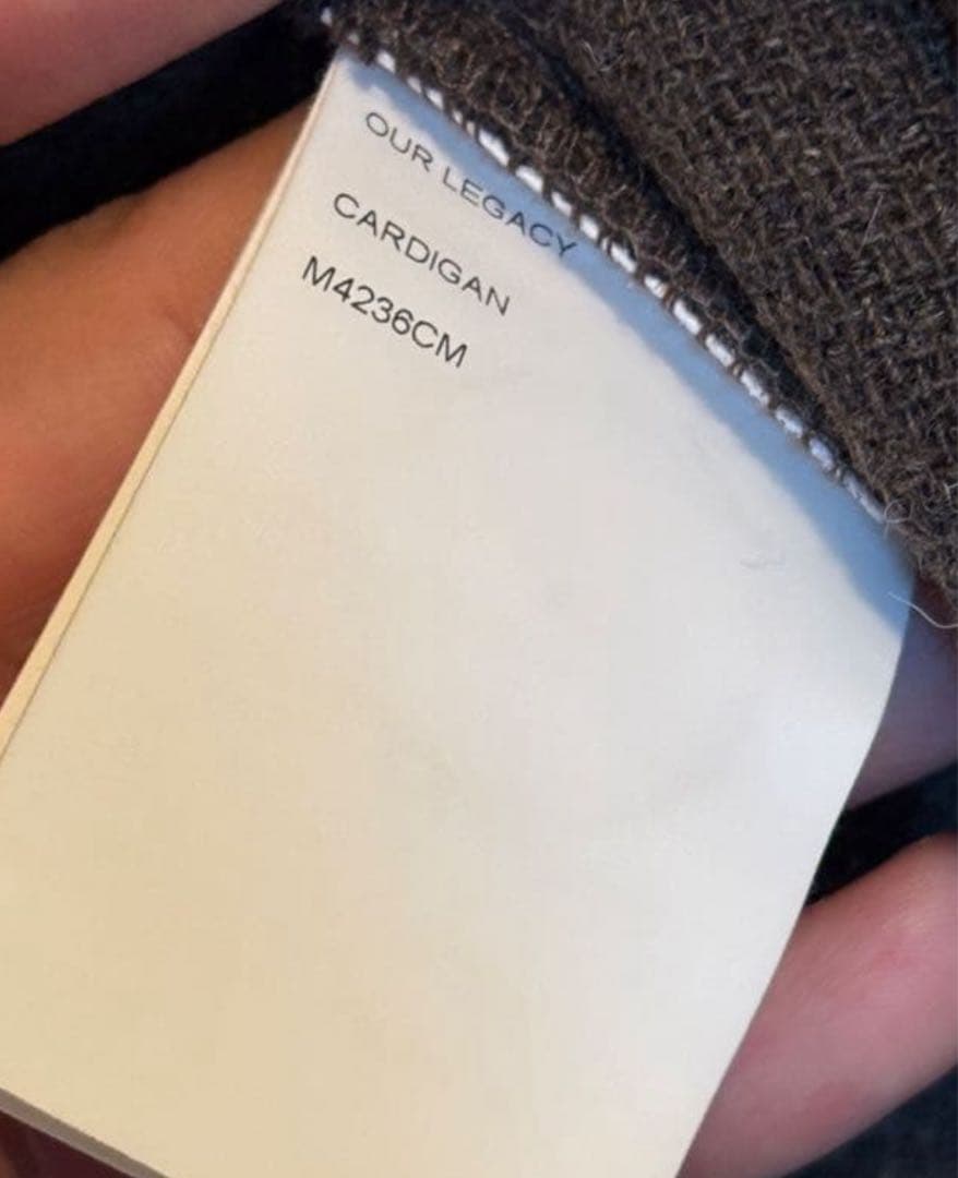 OUR LEGACY モヘアカーディガン48 ブラウン