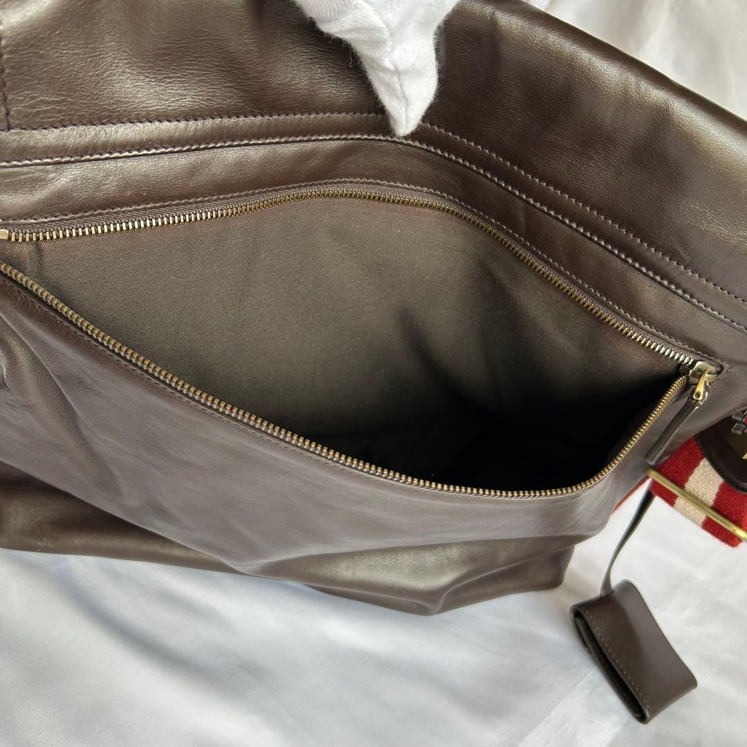 【美品】BALLY バリー ショルダーバッグ メッセンジャーバッグ ブラウン