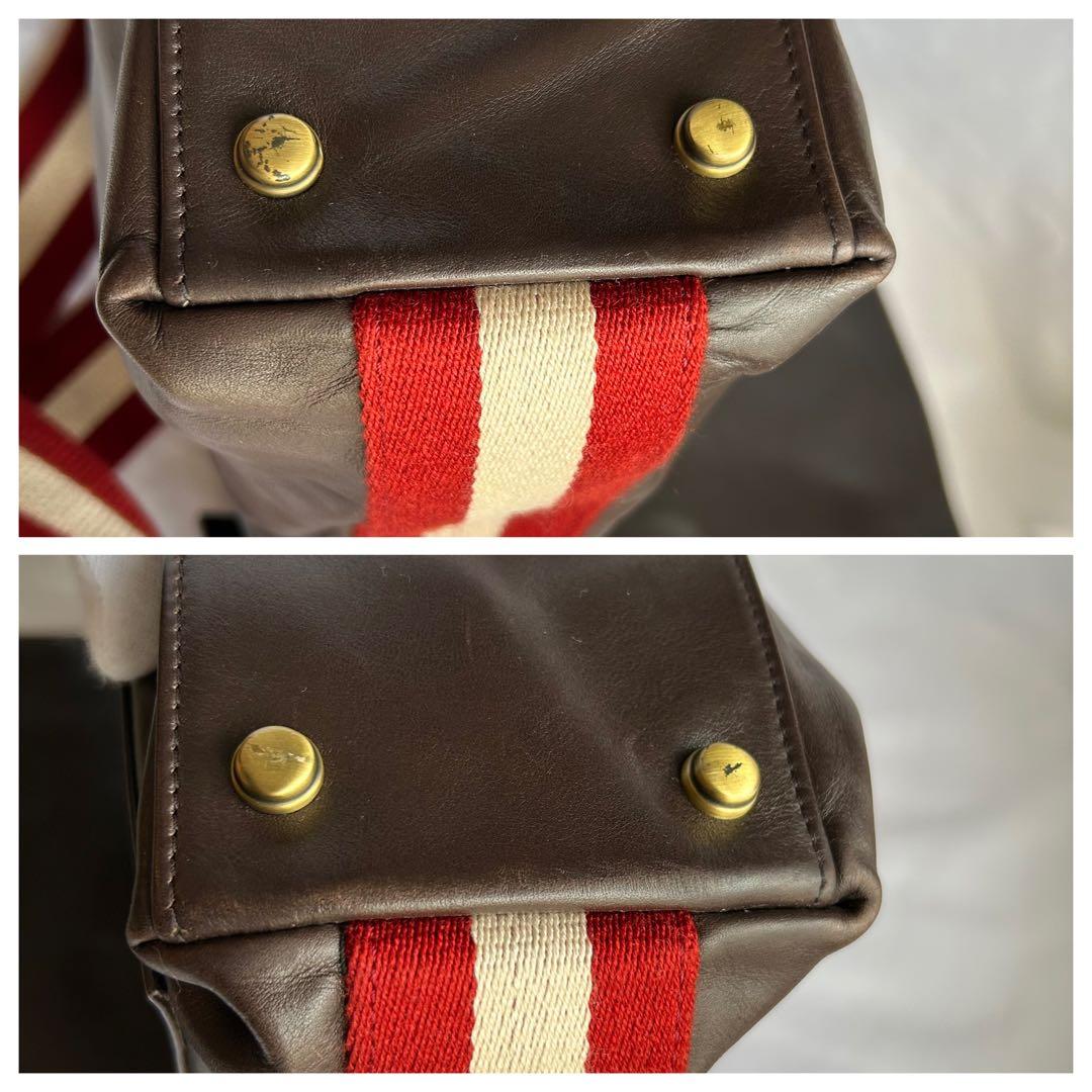 【美品】BALLY バリー ショルダーバッグ メッセンジャーバッグ ブラウン
