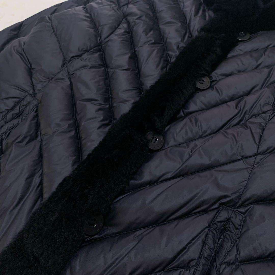 【未使用タグ付き】 最高級 レッキスラビット ファー ダウン ジャケット 黒