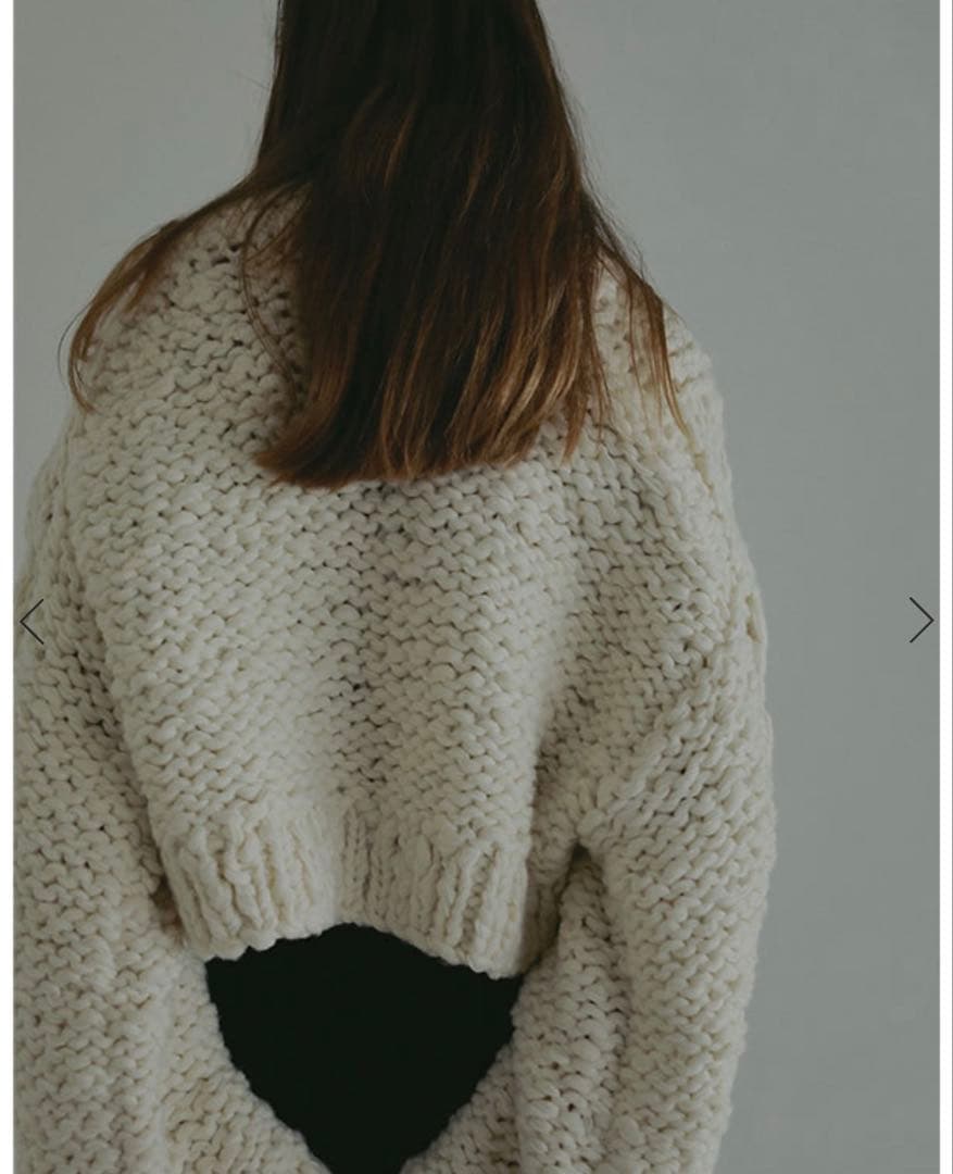 エトレトウキョウ　ハンドニットケーブルプルオーバー
