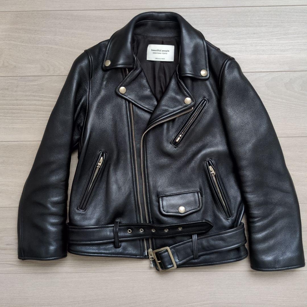 【美品】beautifulpeopleライダースジャケット130