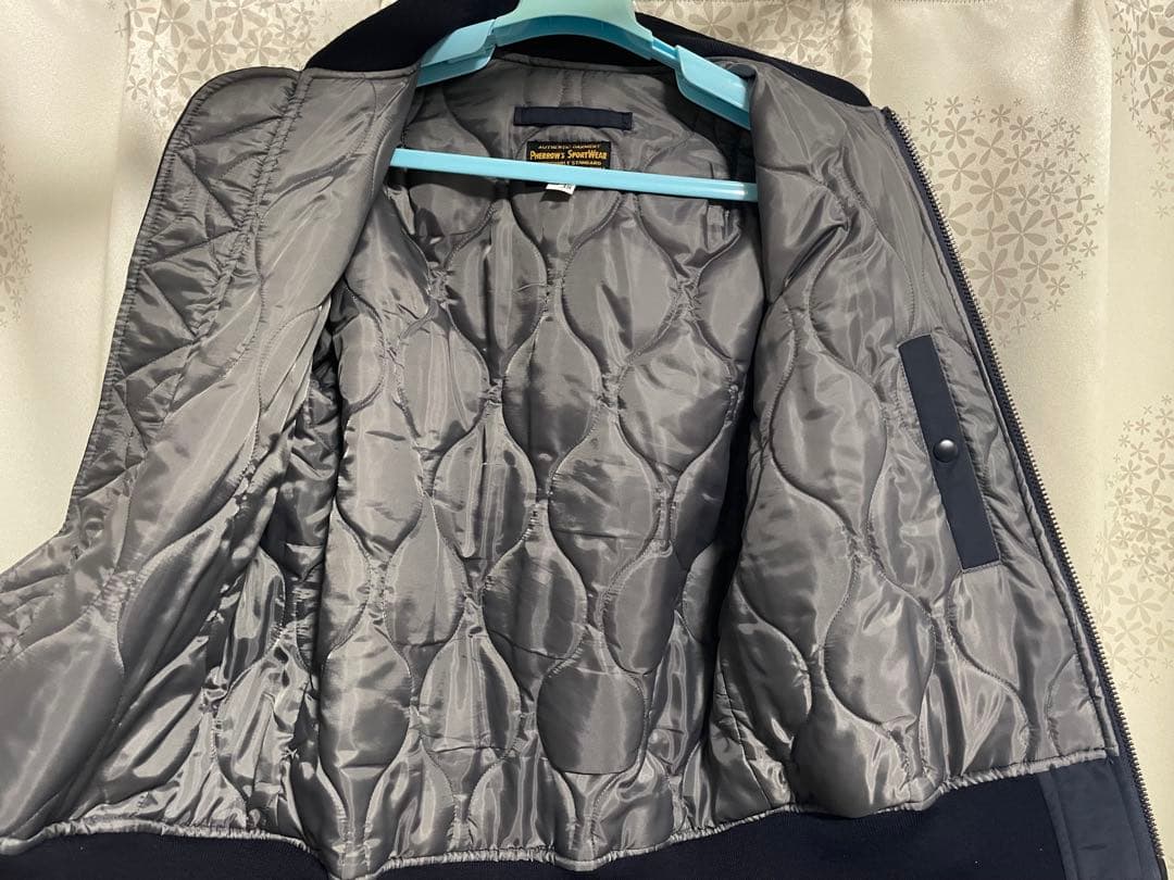 Pherrow's フェローズ　MA-1 グランドクルージャケット 38ネイビー