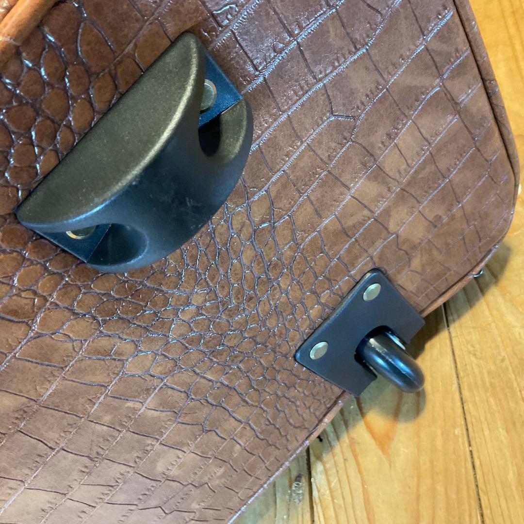 新品 未使用 COOCO クーコ キャリーカート キャリーバッグ クロコ 型押し