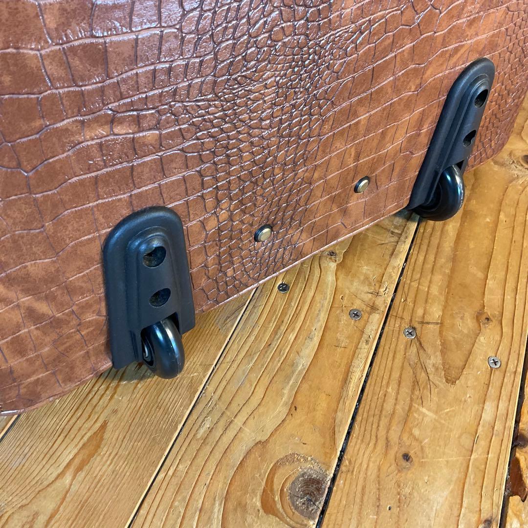 新品 未使用 COOCO クーコ キャリーカート キャリーバッグ クロコ 型押し