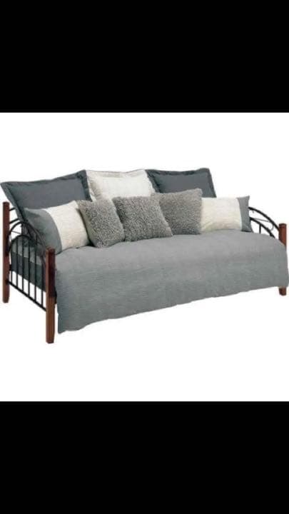 【美品】シングルベッド ソファ マットレス付き フランスベッド