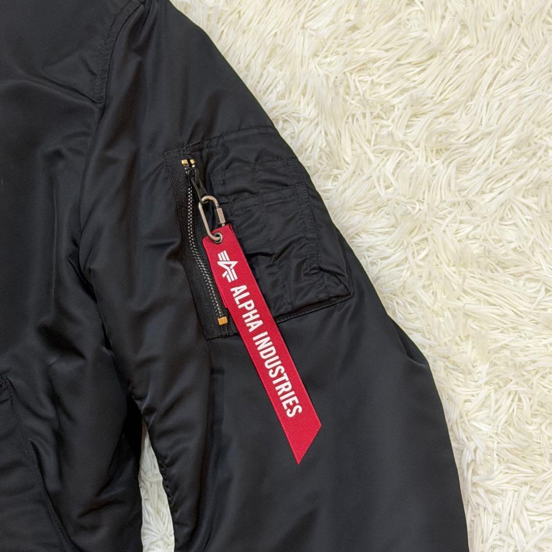 1945　アルファインダストリーズ　MA-1フライトジャケット　Lサイズ　黒