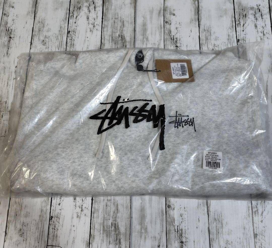 STUSSY ベーシック プルオーバー フード パーカー M