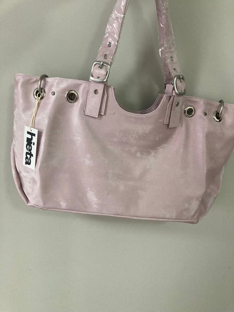 hieta 薄紫 サテン トートバッグ