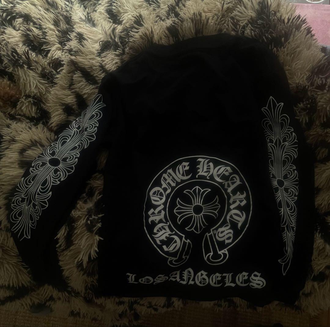 Chrome Hearts ブラック長袖シャツ ロンT
