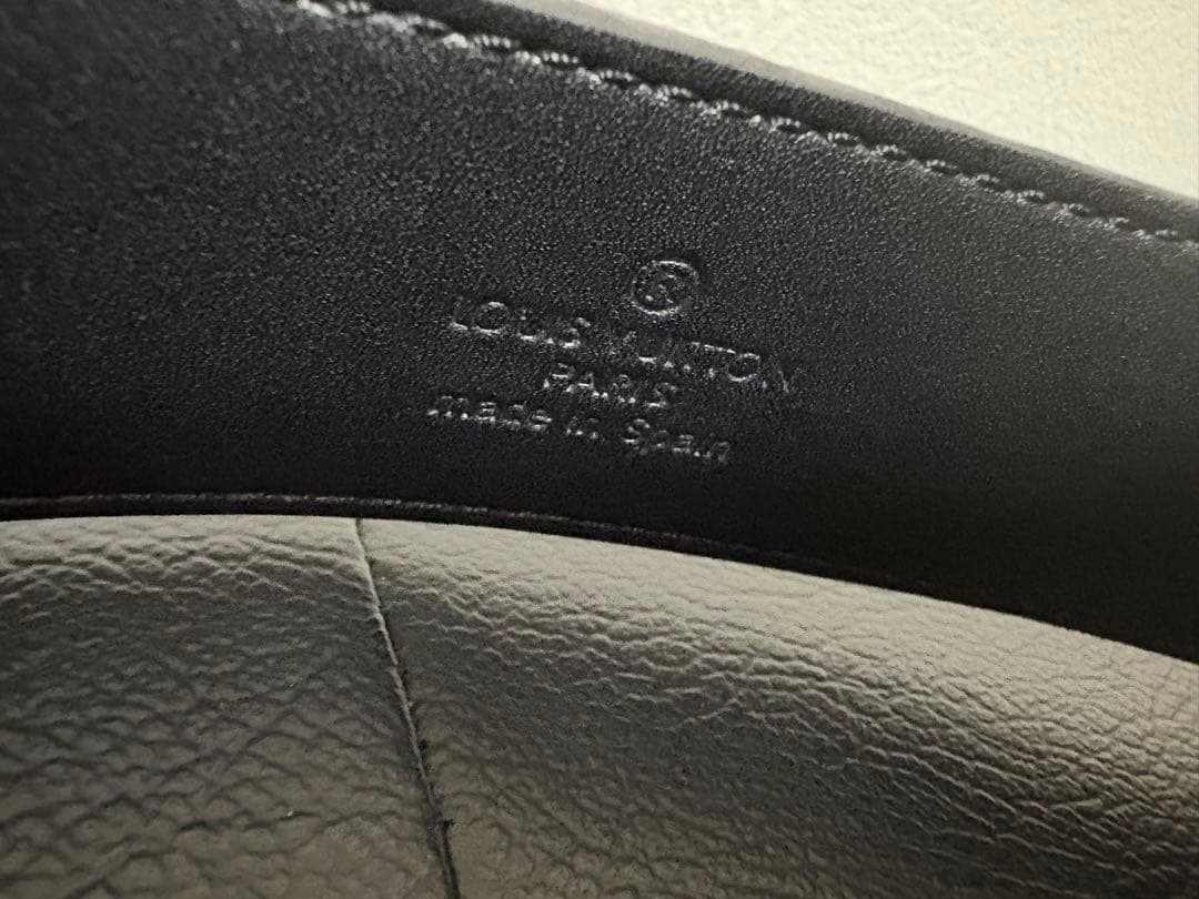 ルイ・ヴィトン ベルト 95/38 ブラック×ゴールド 美品 箱・袋・レシート付