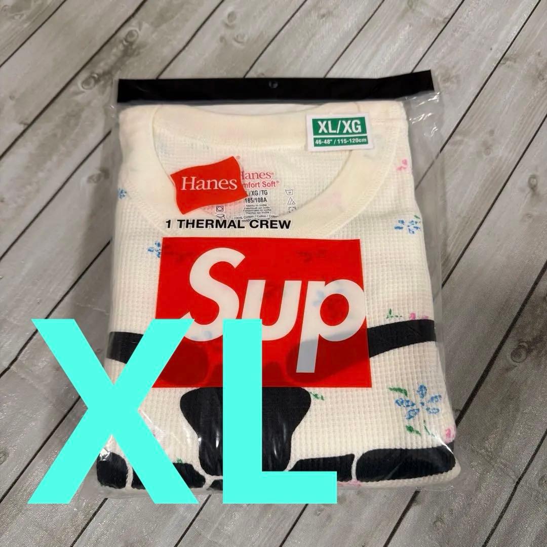 トップス Supreme x Hanes Bones Thermal Crew XL