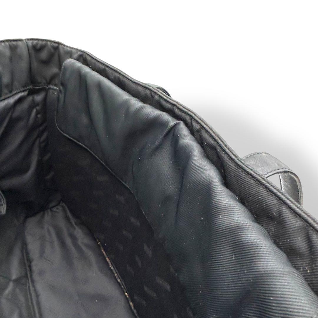 【大人気】COACH コーチ　ブラック トートバッグ　大容量　美品　黒　肩掛け