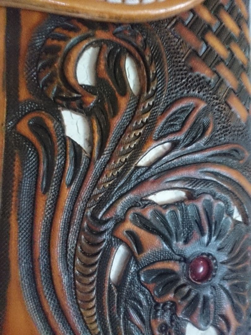 [15%off]レザーウォレット　長財布　本革 ハンドクラフト