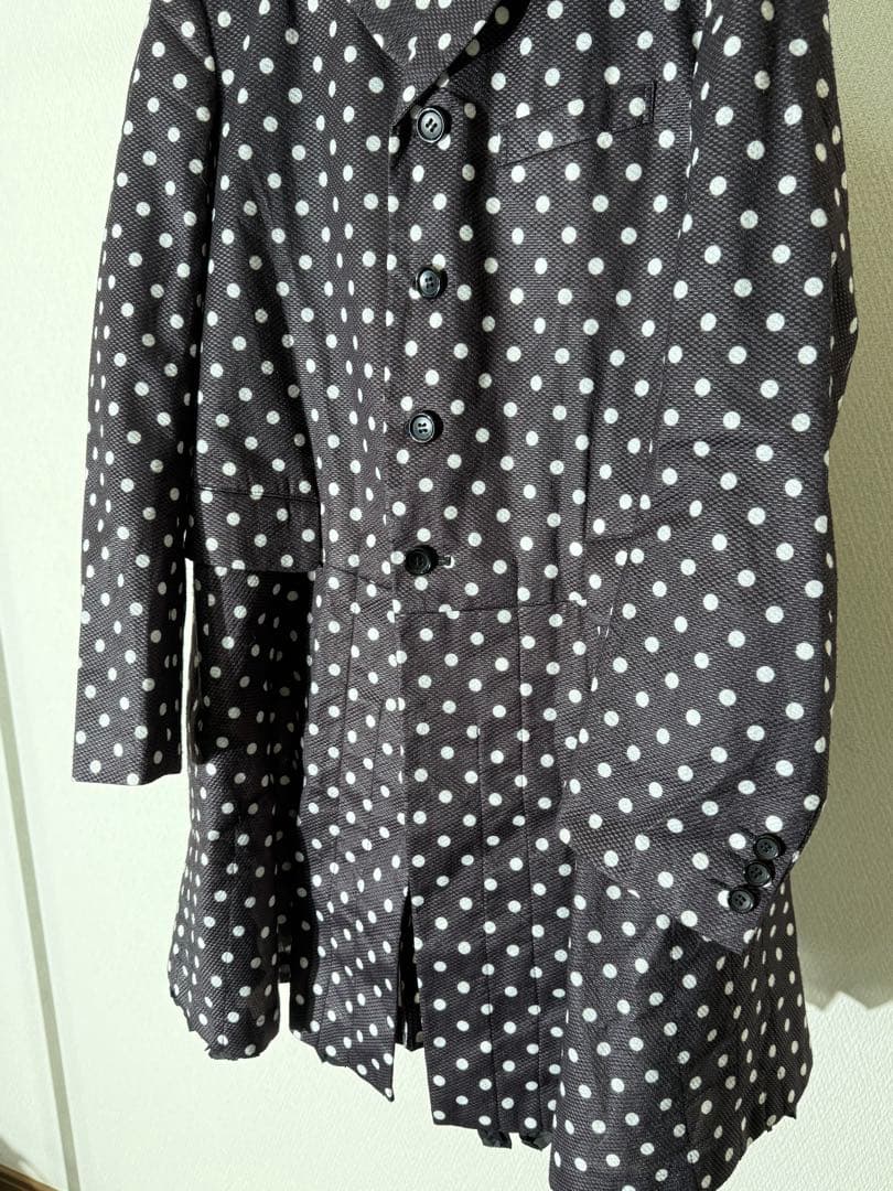コムデギャルソン ドット柄 変形コート