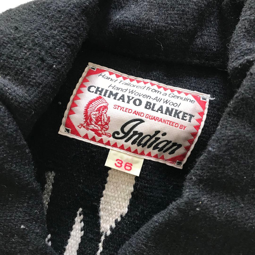 新品 indian CHIMAYO BLAMKET ジャケット ブラック 36
