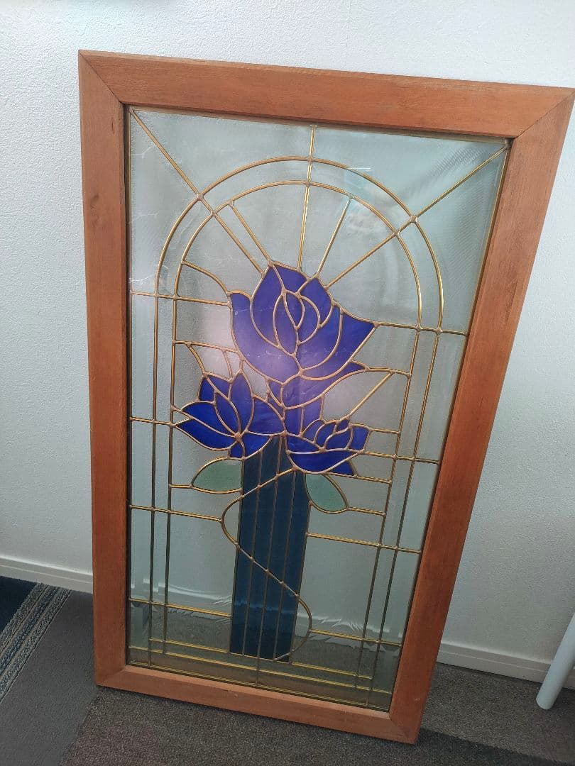 ☆木枠つき大型ステンドグラス☆