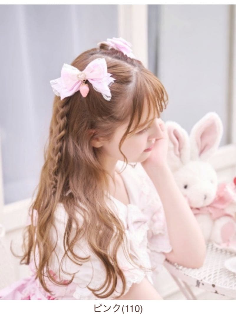 lizlisa ♡ ストロベリーギンガム4つセットクリップ