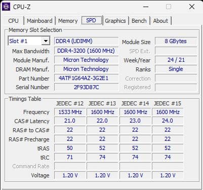 【動作保証】DDR4-3200 16GB(8GB×2) Micron p94